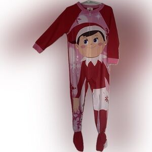 NWT ONE PIECE ZIP FRONT FOOTED PAJAMAS GIRLS